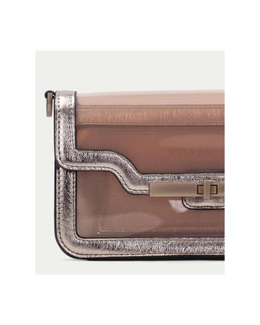 BORSA A TRACOLLA HISPANITAS STRUTTURATA METALLIZZATA BEIGE BEIG