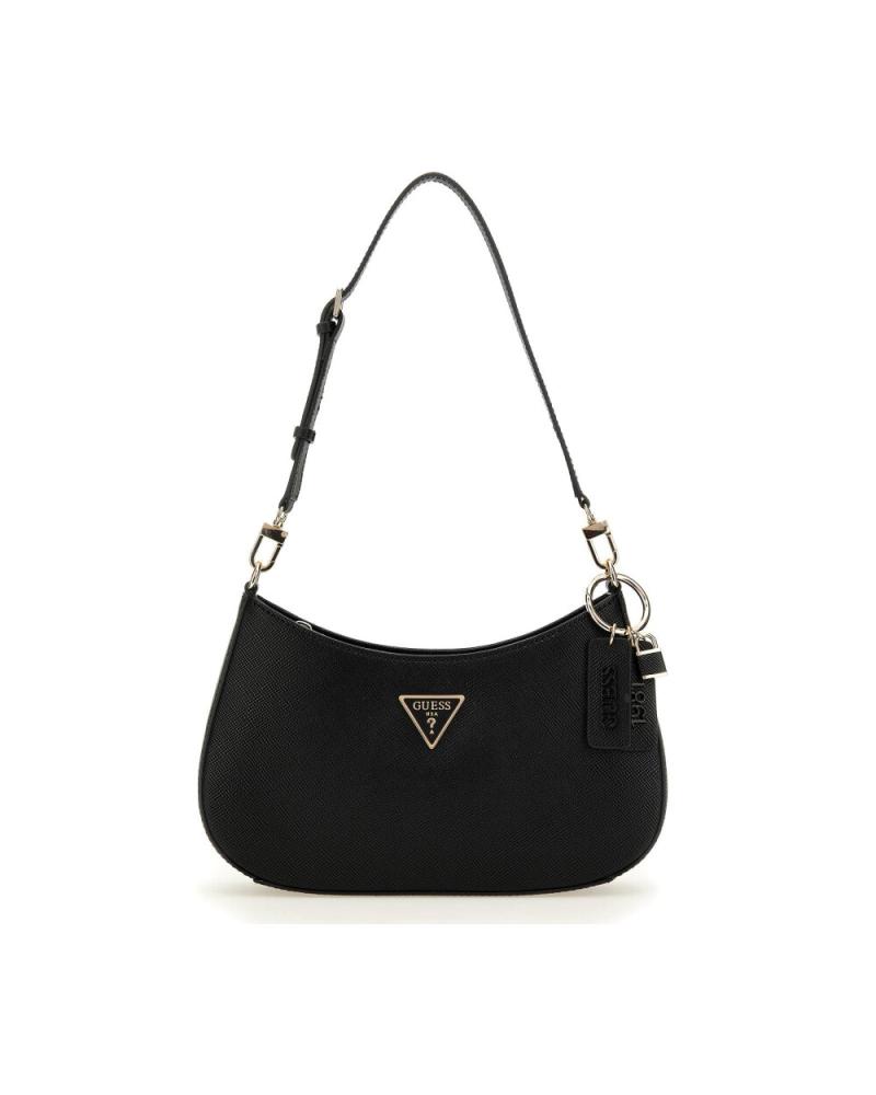 GUESS BLACK HOBO SHOULDER BAG NEGRO