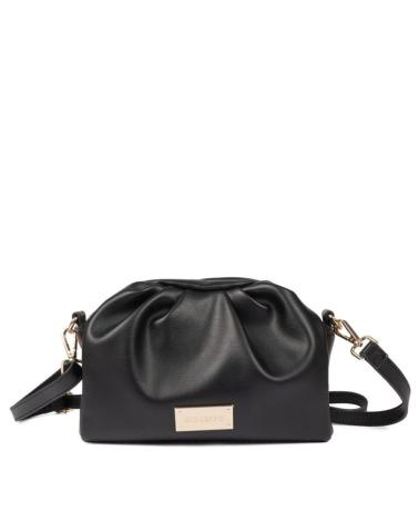 GIOSEPPO BOLSA TIRACOLO PRETA COM ALÇA DE PELO SINTÉTICO E ALÇA AJUSTÁVEL NEGRO