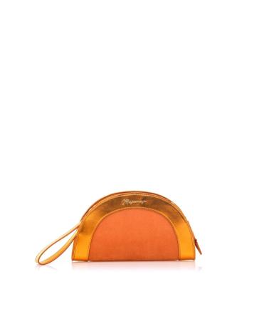 MARIA MARE ORANGE TRANSPARENTE HANDTASCHE MIT GOLDKETTE NARANJA