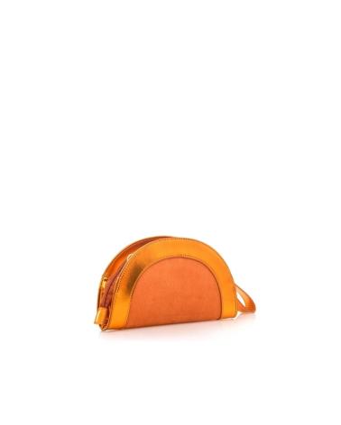 MARIA MARE ORANGE TRANSPARENTE HANDTASCHE MIT GOLDKETTE NARANJA