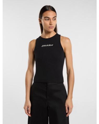 DICKIES RIBBED TANK TOP BLACK NEGRO