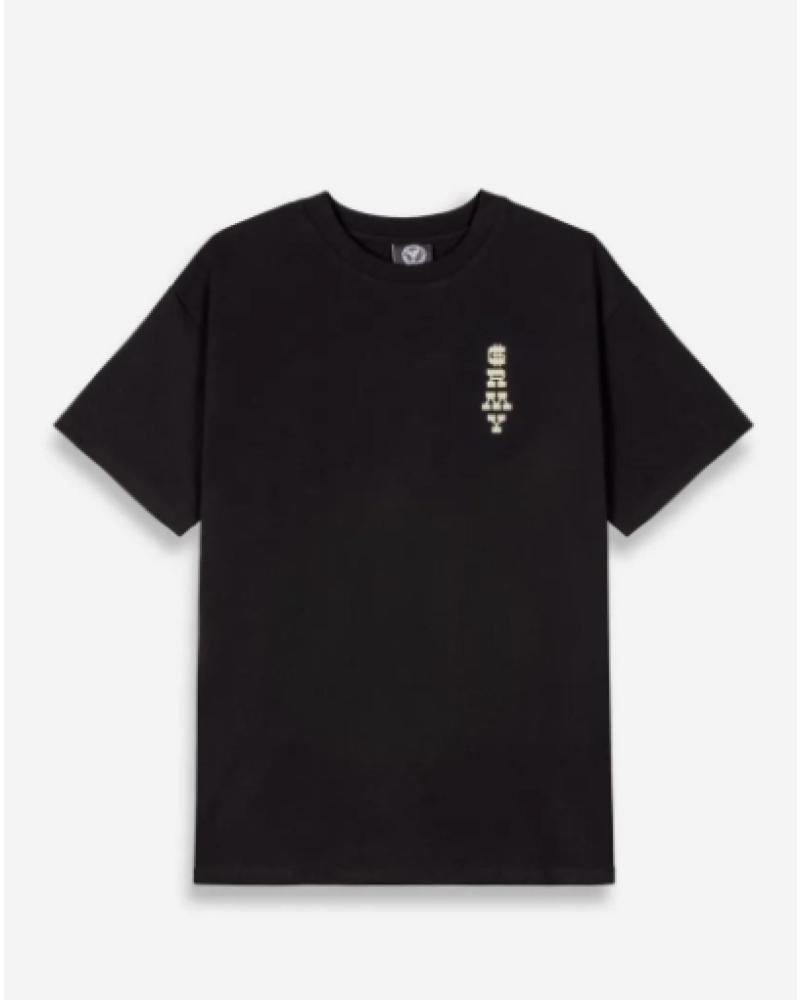 T-SHIRT A MANICHE CORTE GRIMEY REGULAR NERA NEGRO