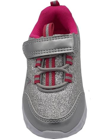 CALZADOMANIA DEPORTIVO CON LUCES NINA PLATA
