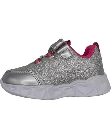 CALZADOMANIA DEPORTIVO CON LUCES NINA PLATA