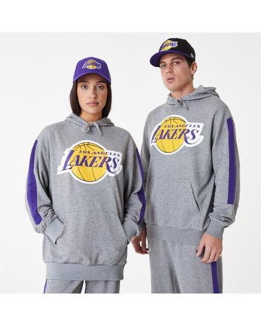 NEW ERA MODELO NBA COLOUR BLOCK OS HOODY LOSLAK HGRTRP PARA HOMBRE C GRIS