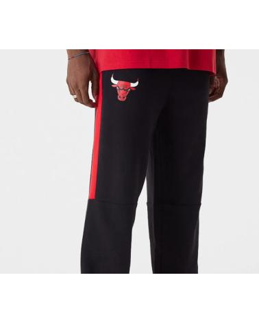 CALÇAS DE TREINO NEW ERA NBA COLOUR BLOCK JOGGER CHICAGO BULLS CHIBUL BLKFDR PRETO NEGRO