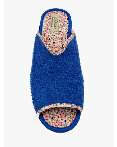 Calzado de casa de Mujer  ZAPATILLA DE RIZO ABIERTA AZUL