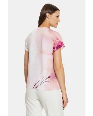 GUESS T-SHIRT LOGO KIMONO ROSE POUR FEMME ROSA