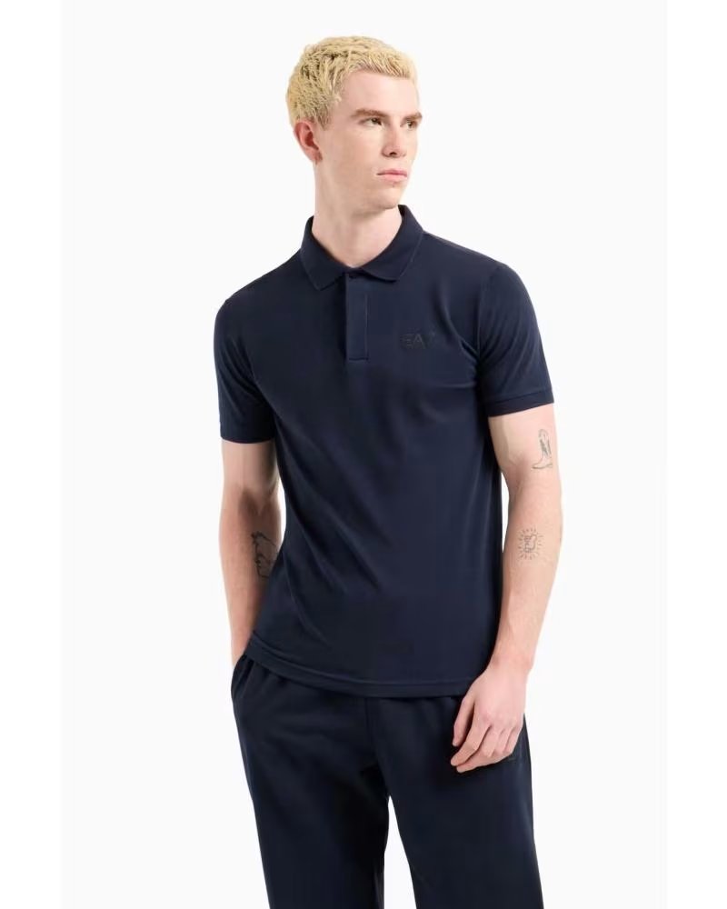 POLO CLASSIC LOGO SLIM MANICA CORTA EA7 AZUL