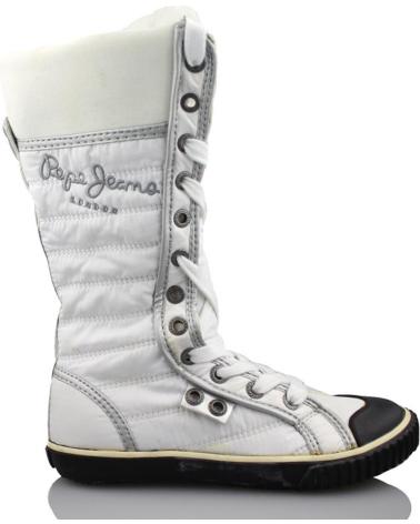 Botas de Menina PEPE JEANS GIRL LACE HI BOOT BLANCO