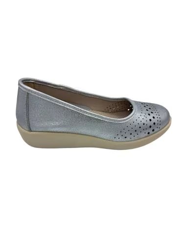 MARCA INEXISTENTE ZAPATO PIEL PICADO PLATA