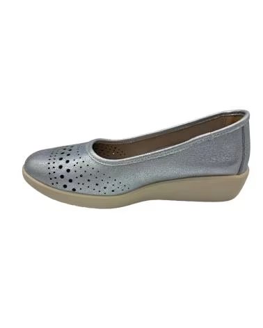 MARCA INEXISTENTE ZAPATO PIEL PICADO PLATA