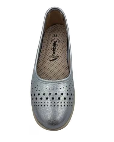 MARCA INEXISTENTE ZAPATO PIEL PICADO PLATA