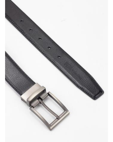 KESLEM WENDEGÜRTEL MIT MATTER SCHNALLE SCHWARZ/BRAUN NEGRO
