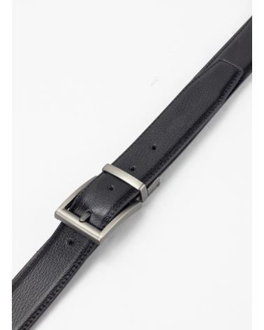 KESLEM WENDEGÜRTEL MIT MATTER SCHNALLE SCHWARZ/BRAUN NEGRO