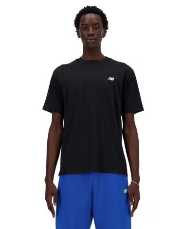 NEW BALANCE T-SHIRT À MANCHES COURTES MT41509BK SPORT ESSENTIALS COTTON NOIR NEGRO