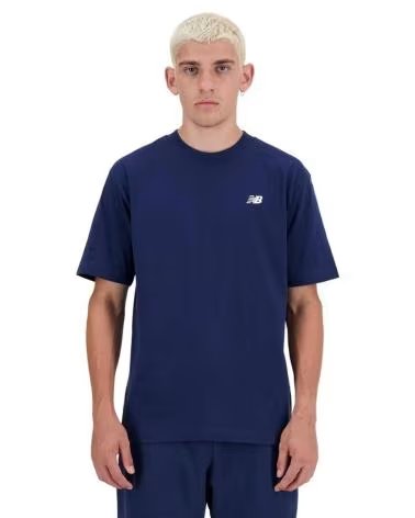 NEW BALANCE SHORT SLEEVE T-SHIRT SPORT ESSENTIALS COTTON MT41509NNY MARINO