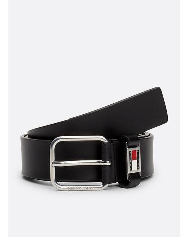CINTURA TOMMY HILFIGER TJM SCANTON 3.5 NERO NEGRO