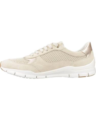 Sapatilhas de Mulher GEOX DEPORTIVO CASUAL DE SERRAJE Y TELA COIN SUELA DE GOMA SAND