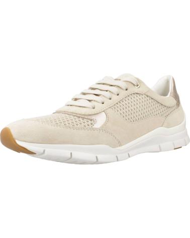 Sapatilhas de Mulher GEOX DEPORTIVO CASUAL DE SERRAJE Y TELA COIN SUELA DE GOMA SAND