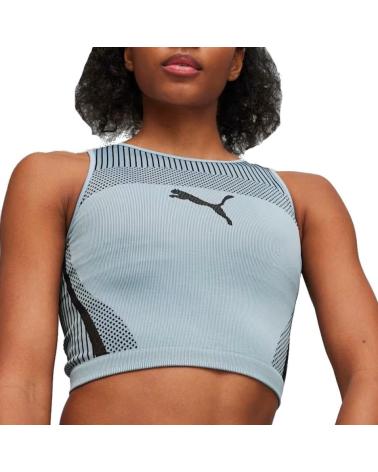 PUMA DARE TO CROP TOP DESPORTIVO PARA MULHER - AZUL TRQSSRF TRQSSRF