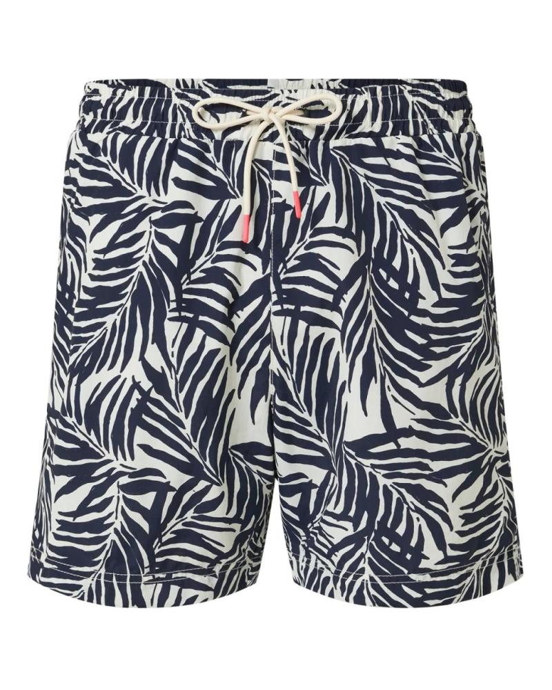 COSTUME DA BAGNO ECOALF BEQUIAALF GRNVYL CON STAMPA FOGLIE DA UOMO GRNVYLW