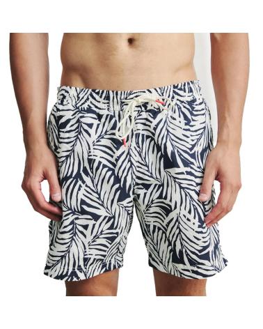 COSTUME DA BAGNO ECOALF BEQUIAALF GRNVYL CON STAMPA FOGLIE DA UOMO GRNVYLW
