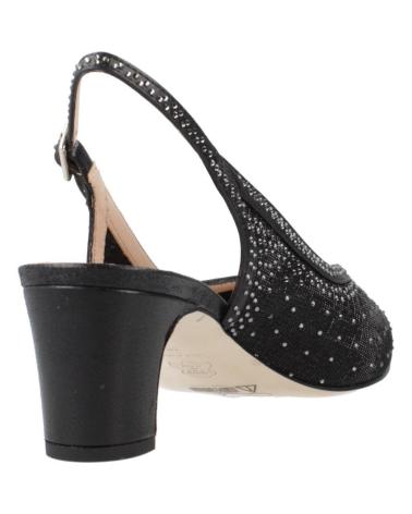 EZZIO SALONES MUJER ARGENTA MODELO 39201A COLOR  NEGRO