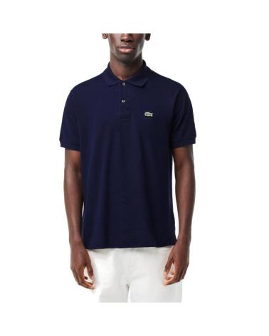 LACOSTE POLOHEMD L1212 MARINEBLAU MIT RIPPKRAGEN NVYBL