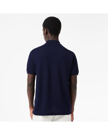 LACOSTE POLOHEMD L1212 MARINEBLAU MIT RIPPKRAGEN NVYBL
