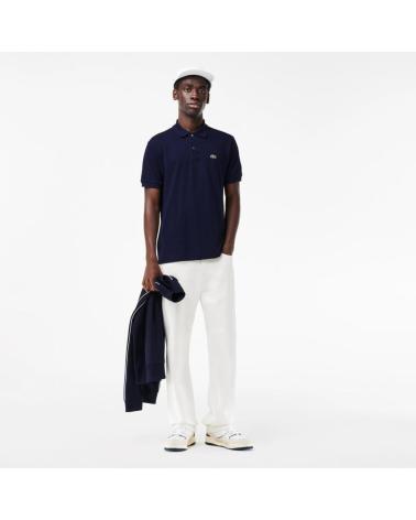 LACOSTE POLOHEMD L1212 MARINEBLAU MIT RIPPKRAGEN NVYBL