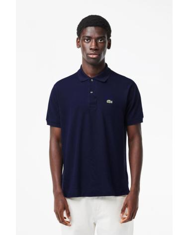 LACOSTE POLOHEMD L1212 MARINEBLAU MIT RIPPKRAGEN NVYBL