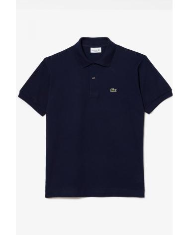 LACOSTE POLOHEMD L1212 MARINEBLAU MIT RIPPKRAGEN NVYBL