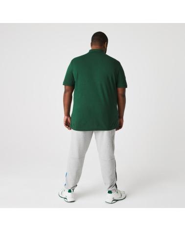 POLO LACOSTE MODÈLE L1212 À MANCHES COURTES COL CÔTELÉ VERT GREEN