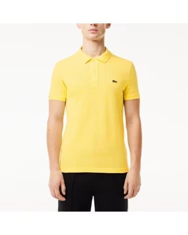 -LACOSTE-POLOS-HOMBRE-MODELO-L1212-SHORT-SLEEVED-RIBBED-COLLAR-S-COLO-YELLOW
