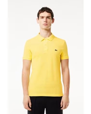 -LACOSTE-POLOS-HOMBRE-MODELO-L1212-SHORT-SLEEVED-RIBBED-COLLAR-S-COLO-YELLOW