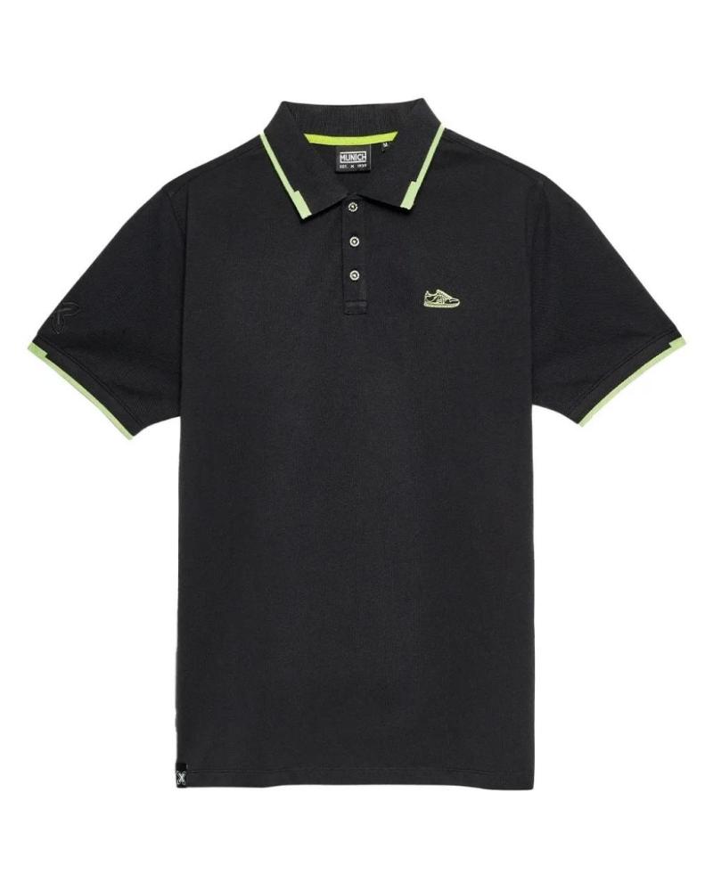 -MUNICH-POLOS-HOMBRE-MODELO-VARSITY-COLOR-NEGRO-BLACK