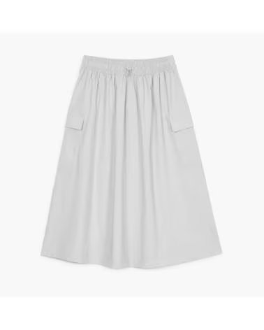 NEW BALANCE Falda Midi Cargo en blanco para