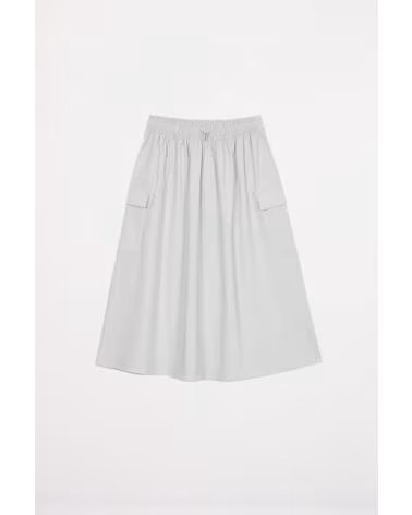 NEW BALANCE Falda Midi Cargo en blanco para