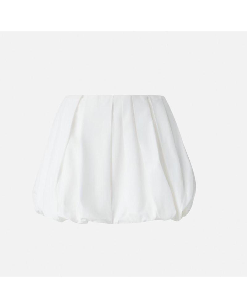 PINKO FALDA CADRIC DE POPELÍN BLANCO Z04 Z04