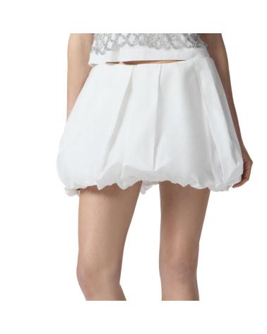PINKO FALDA CADRIC DE POPELÍN BLANCO Z04 Z04