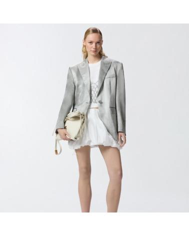 PINKO FALDA CADRIC DE POPELÍN BLANCO Z04 Z04