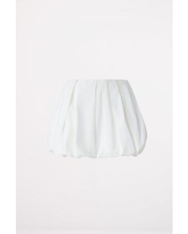 PINKO FALDA CADRIC DE POPELÍN BLANCO Z04 Z04