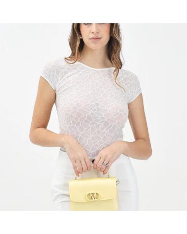PINKO TOP CODY DE ENCAJE BLANCO Z14 Z14