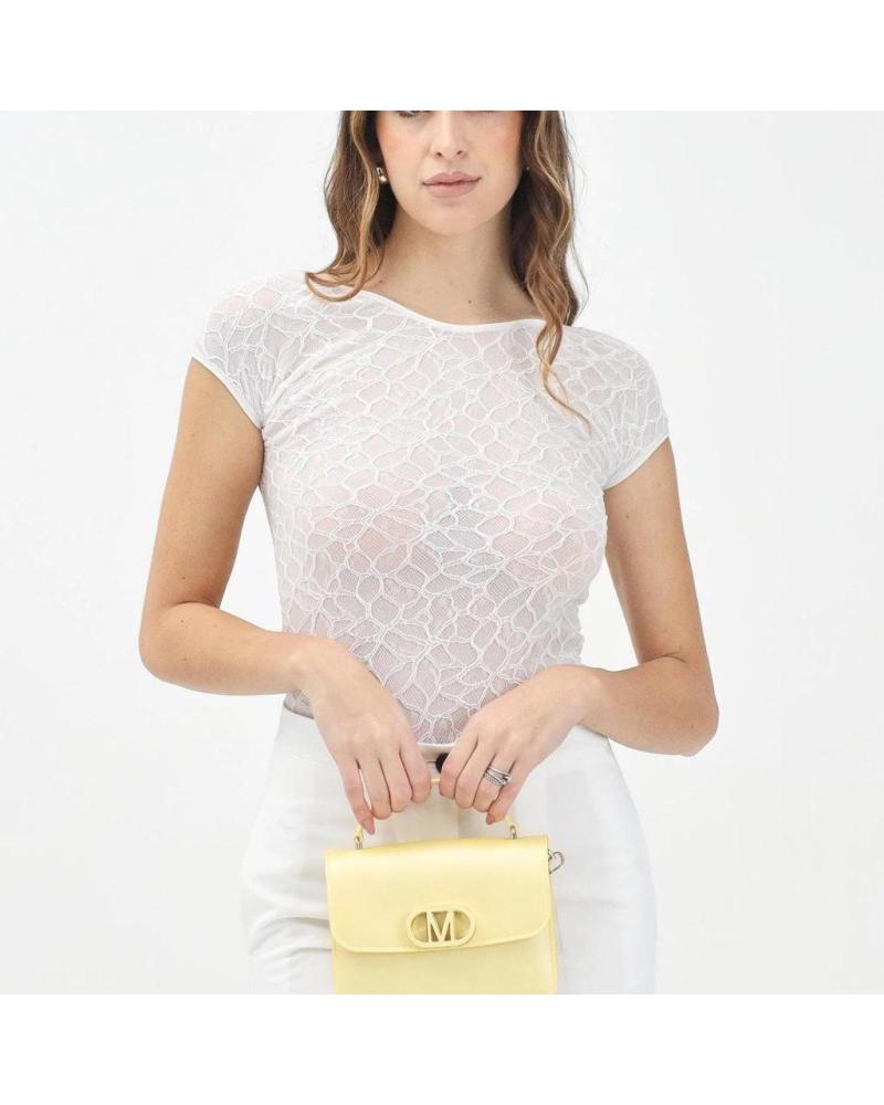 PINKO TOP CODY DE ENCAJE BLANCO Z14 Z14