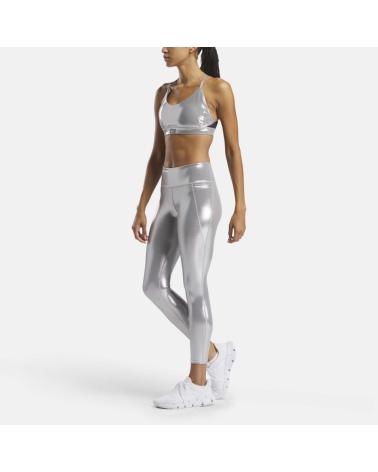 REEBOK LUX STRAPPY BRA SPORT-BH CHROMSILBER CHROME