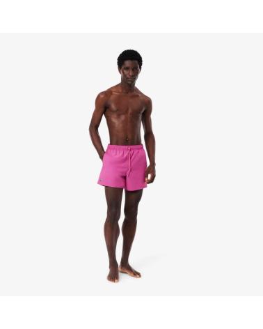 COSTUME DA BAGNO CORTO LACOSTE UOMO ROSA MALVA MALVA