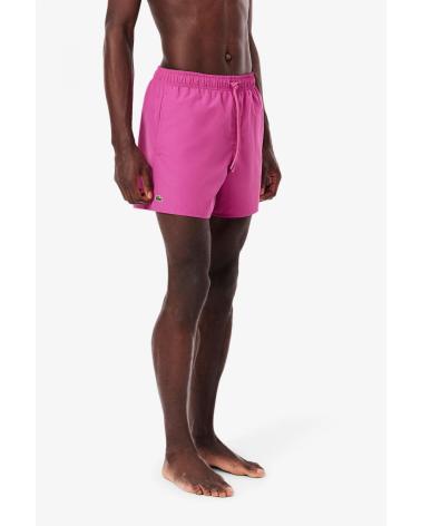 COSTUME DA BAGNO CORTO LACOSTE UOMO ROSA MALVA MALVA