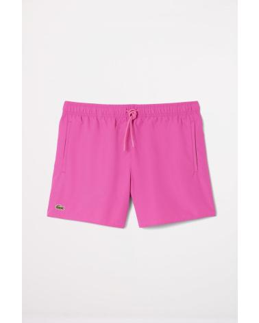COSTUME DA BAGNO CORTO LACOSTE UOMO ROSA MALVA MALVA